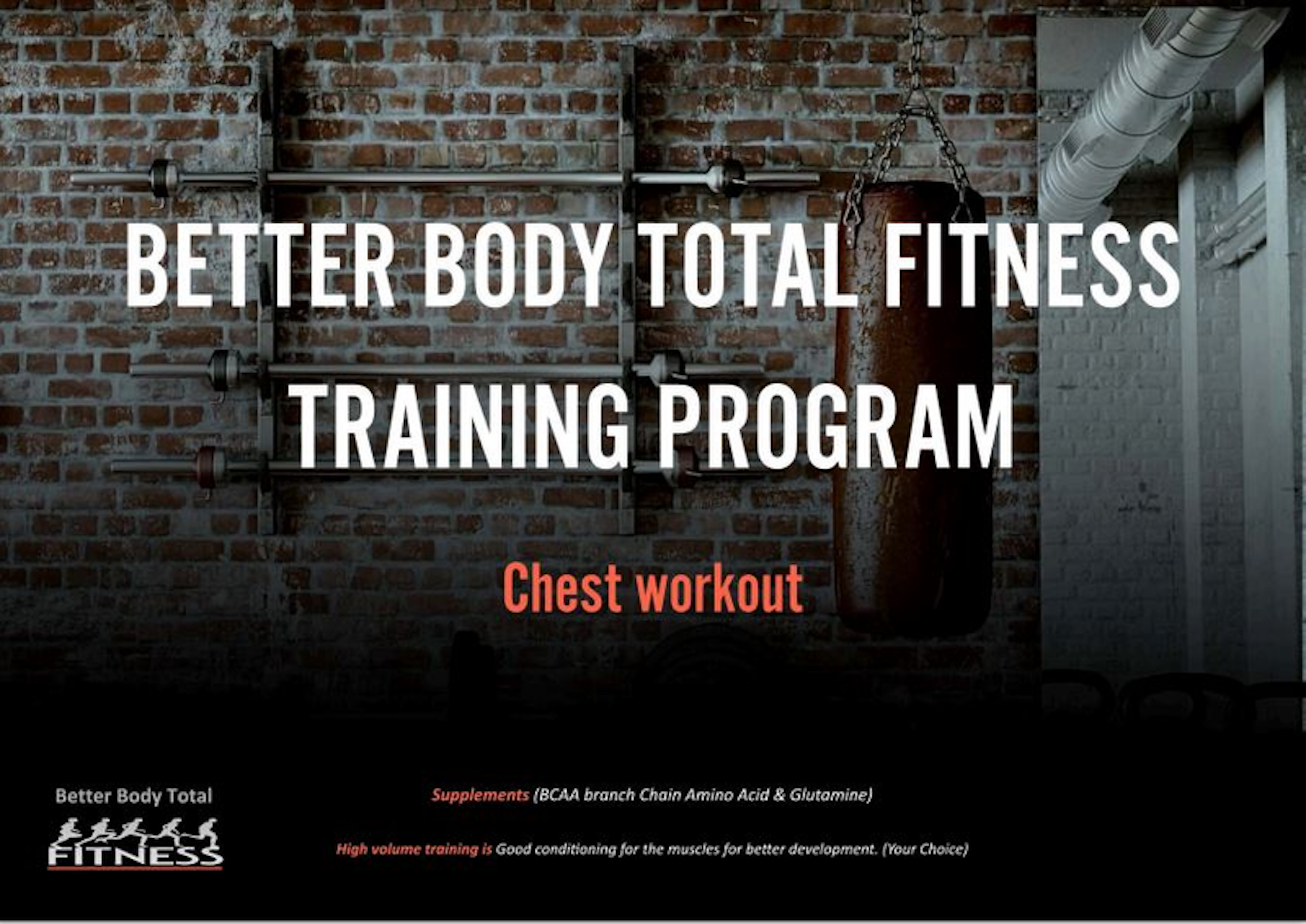 Training Programs -3 diff Chest Workouts